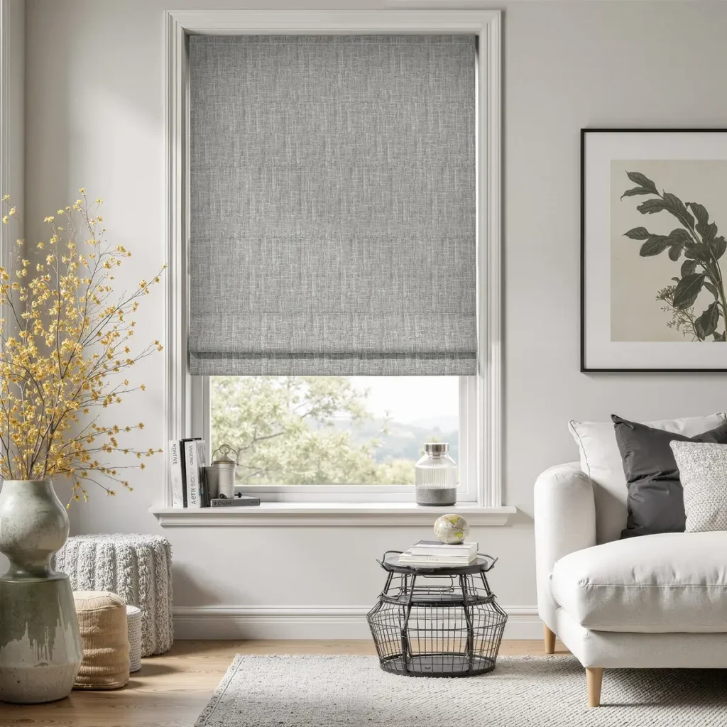 linen roman shades